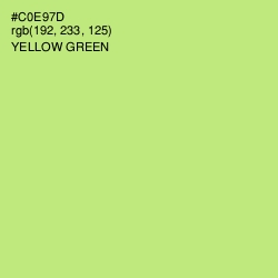 #C0E97D - Yellow Green Color Image