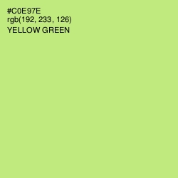 #C0E97E - Yellow Green Color Image