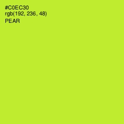 #C0EC30 - Pear Color Image