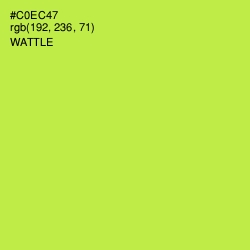 #C0EC47 - Wattle Color Image