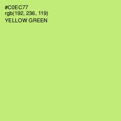 #C0EC77 - Yellow Green Color Image