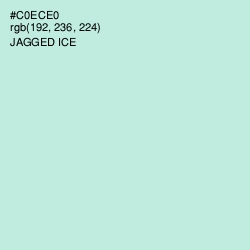 #C0ECE0 - Jagged Ice Color Image