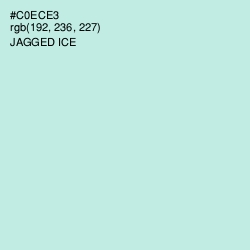 #C0ECE3 - Jagged Ice Color Image