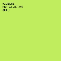 #C0ED5E - Sulu Color Image