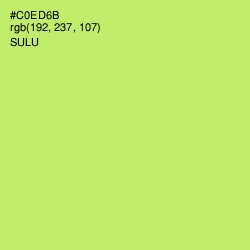 #C0ED6B - Sulu Color Image