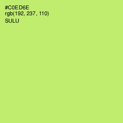 #C0ED6E - Sulu Color Image