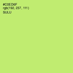 #C0ED6F - Sulu Color Image