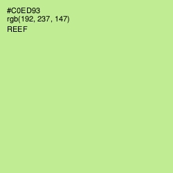 #C0ED93 - Reef Color Image