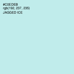 #C0EDEB - Jagged Ice Color Image