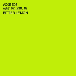 #C0EE08 - Bitter Lemon Color Image