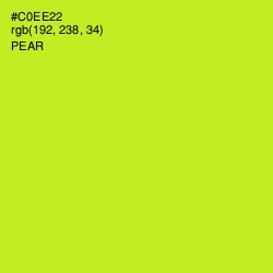 #C0EE22 - Pear Color Image