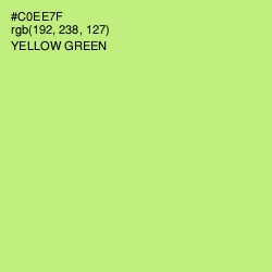 #C0EE7F - Yellow Green Color Image