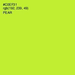 #C0EF31 - Pear Color Image