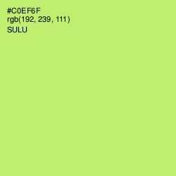 #C0EF6F - Sulu Color Image