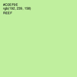 #C0EF9E - Reef Color Image