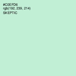 #C0EFD6 - Skeptic Color Image