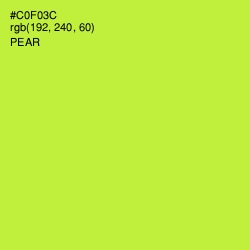 #C0F03C - Pear Color Image