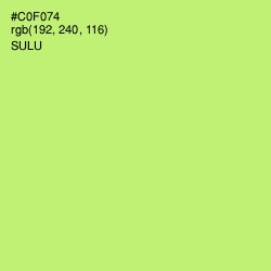 #C0F074 - Sulu Color Image