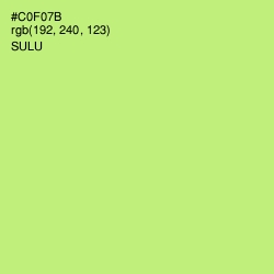 #C0F07B - Sulu Color Image
