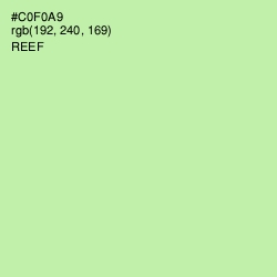 #C0F0A9 - Reef Color Image