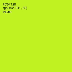 #C0F120 - Pear Color Image