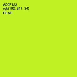 #C0F122 - Pear Color Image