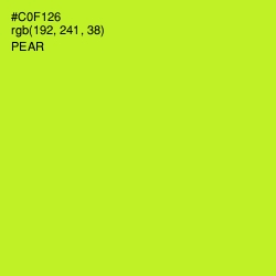 #C0F126 - Pear Color Image