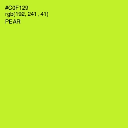 #C0F129 - Pear Color Image