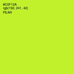 #C0F12A - Pear Color Image