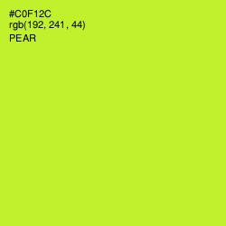 #C0F12C - Pear Color Image