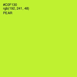 #C0F130 - Pear Color Image