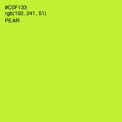 #C0F133 - Pear Color Image