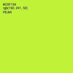#C0F134 - Pear Color Image