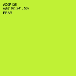 #C0F135 - Pear Color Image