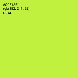 #C0F13E - Pear Color Image
