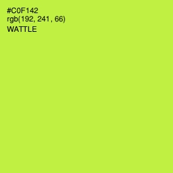 #C0F142 - Wattle Color Image