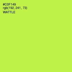 #C0F149 - Wattle Color Image