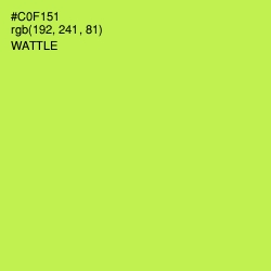 #C0F151 - Wattle Color Image