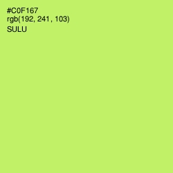 #C0F167 - Sulu Color Image