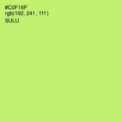 #C0F16F - Sulu Color Image