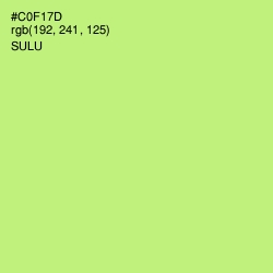 #C0F17D - Sulu Color Image
