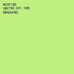 #C0F180 - Mindaro Color Image