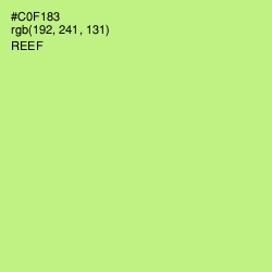 #C0F183 - Reef Color Image