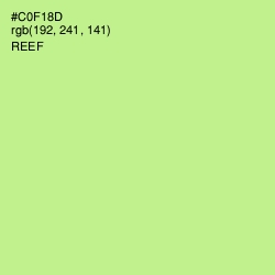 #C0F18D - Reef Color Image