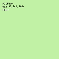 #C0F1A4 - Reef Color Image