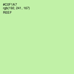 #C0F1A7 - Reef Color Image