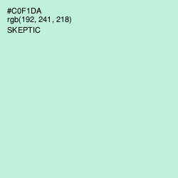 #C0F1DA - Skeptic Color Image