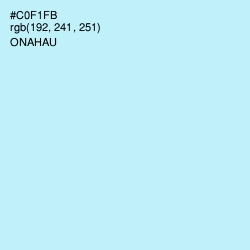 #C0F1FB - Onahau Color Image