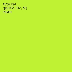 #C0F234 - Pear Color Image