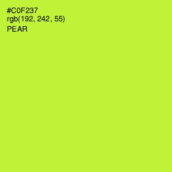 #C0F237 - Pear Color Image